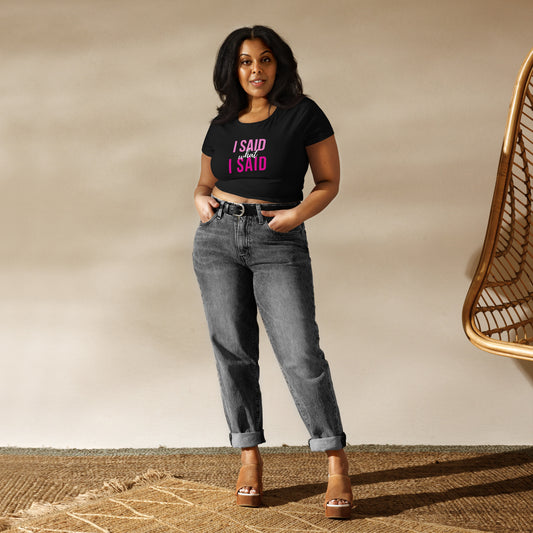 Women’s Crop Tee - Thriving In Melanin